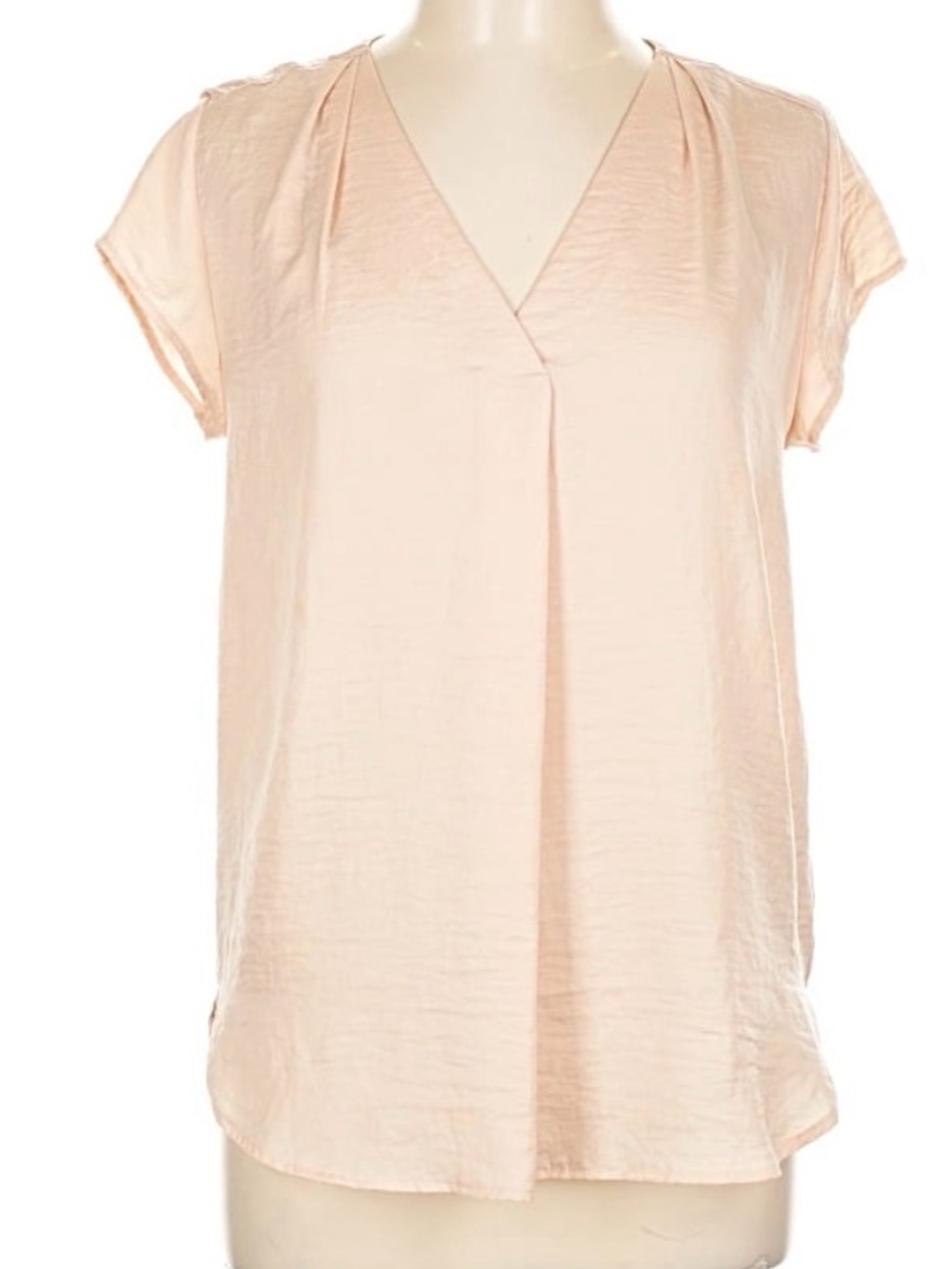 Women's tan/Blush V-Neck Top